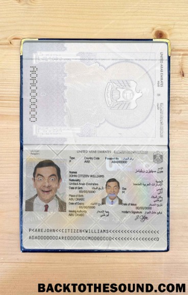 Scarica EAU Passaporto Foto look Campione design