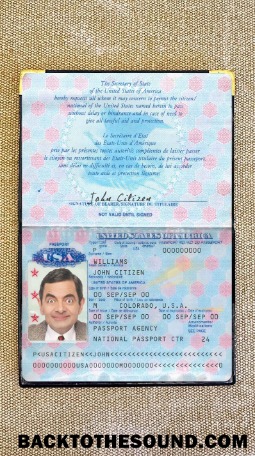 Scarica USA Passaporto pre 2007 Foto look Campione design