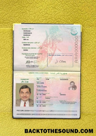 Scarica unione Des Comores Passaporto Foto look Campione campione