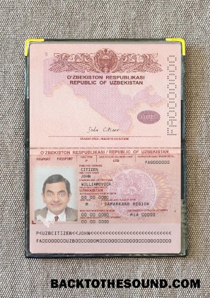 Scarica Uzbekistan Passaporto 2022 Presente foto-look Campione mockup