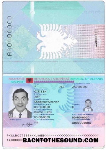 İndir Arnavutluk Pasaport Örnek örnek