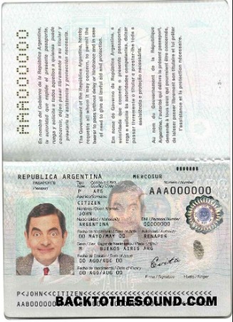 İndir Arjantin Pasaport Örnek taslak