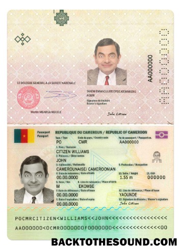 İndir Kamerun Pasaport Yeni Sürüm Örnek taslak