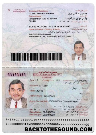 Profesyonel İndir İran Pasaport PSD Şablon, fully Düzenlenebilir, 2014 – Mevcut Örnek