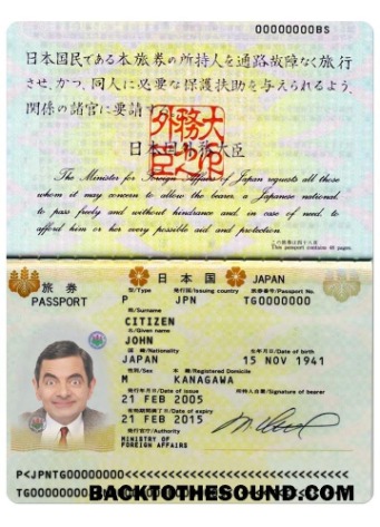 İndir Japonya Pasaport 2005 2015 Örnek tasarım