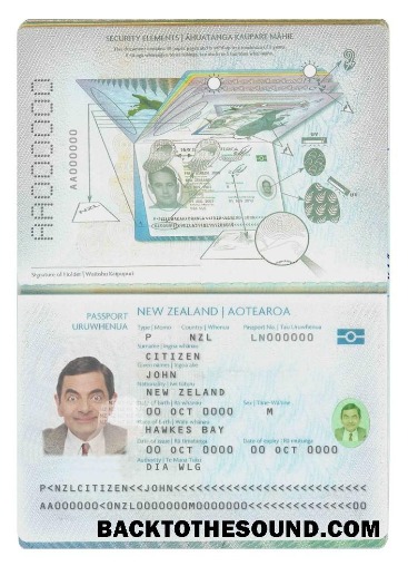 İndir Yeni Zelanda Pasaport in PSD Format, fully Düzenlenebilir (2009 2016) Örnek tasarım