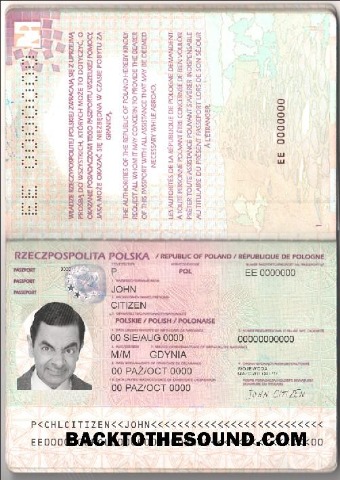 İndir Polonya Pasaport (2011 2018) Örnek ön izleme