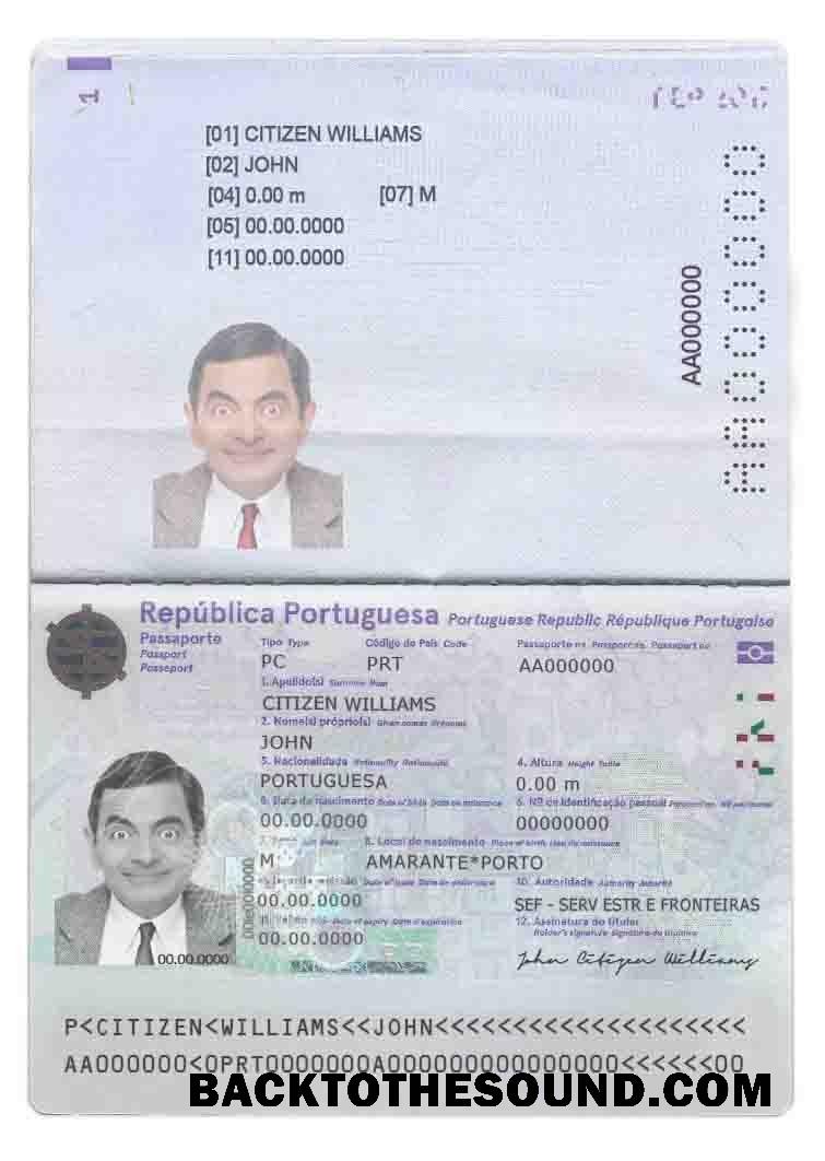 İndir Portekiz Pasaport in PSD Format, fully Düzenlenebilir (2017 Mevcut) Örnek örnek