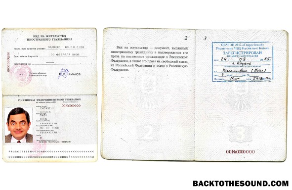 İndir Russian Federation Oturma İzni for a foreign citizen PSD Örnek tasarım