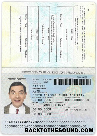 İndir Güney Afrika Pasaport (1996 2009) Örnek ön izleme
