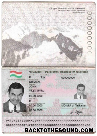 İndir Tacikistan Pasaport Örnek örnek