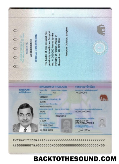 İndir Tayland Pasaport Yeni Sürüm Örnek ön izleme
