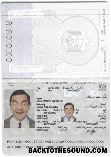 İndir BAE (Birleşik Arap Emirlikleri) Pasaport Örnek ön izleme