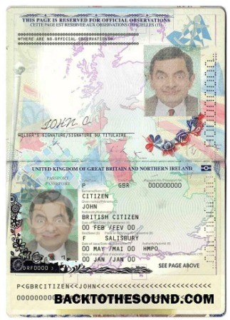 İndir Birleşik Krallık of Great Britain and Kuzey İrlanda Pasaport (2015 2020) Örnek tasarım