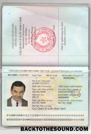 İndir Vietnam Pasaport Örnek örnek