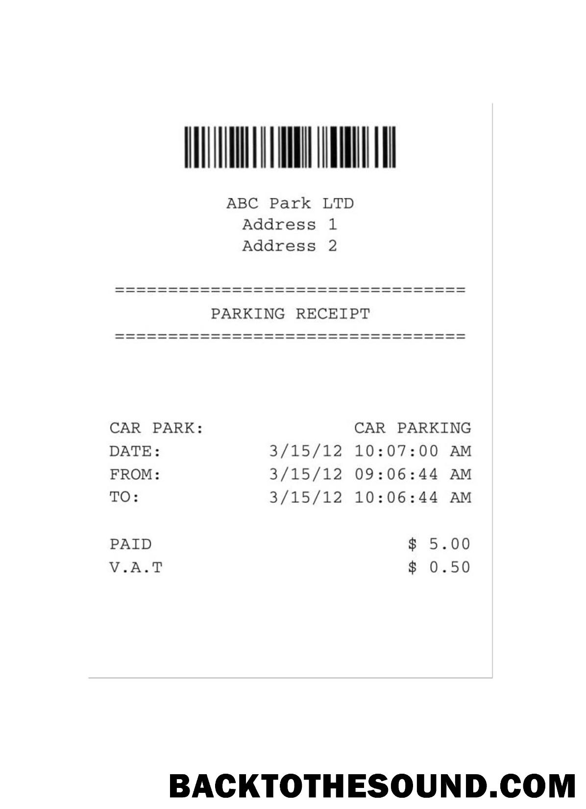 Λήψη ABC PARK(PARKING) LTD Πληρωμή check Δείγμα δείγμα