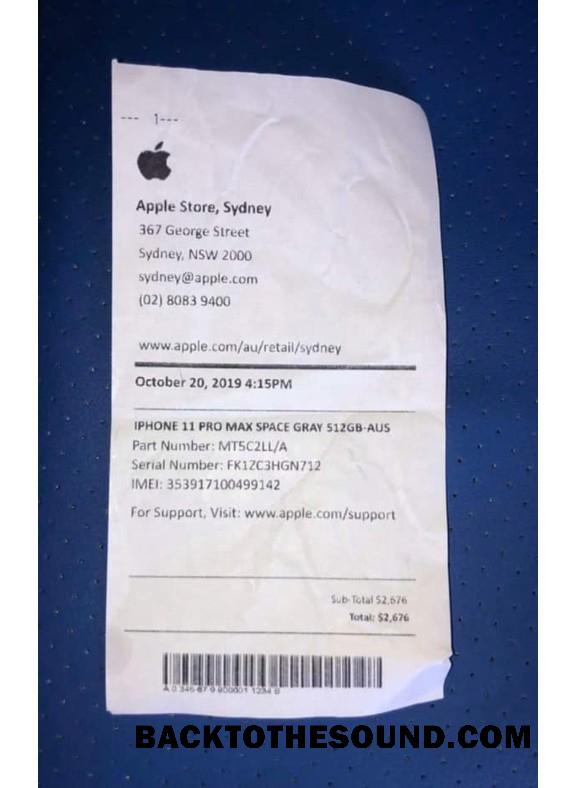 Λήψη Apple Εταιρεία Πληρωμή Απόδειξη Δείγμα πρότυπο