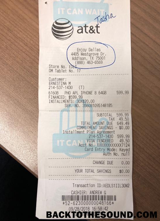 Λήψη At&t Εταιρεία Πληρωμή Απόδειξη Δείγμα προεπισκόπηση