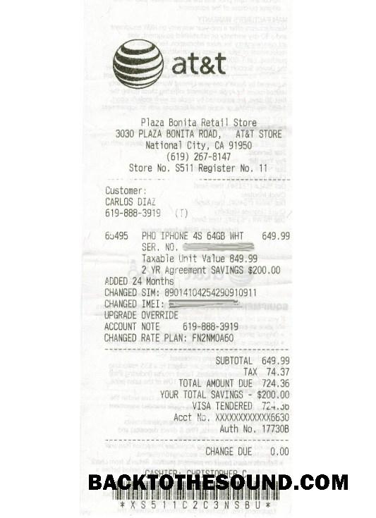 Λήψη At&t telecommunications Εταιρεία Απόδειξη Δείγμα δείγμα