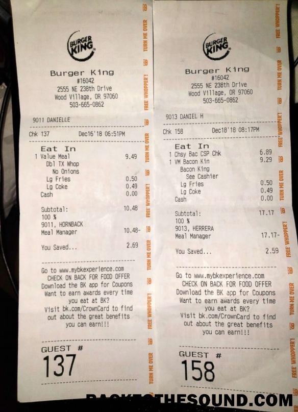 Λήψη Burger King Πληρωμή Απόδειξη Δείγμα προεπισκόπηση
