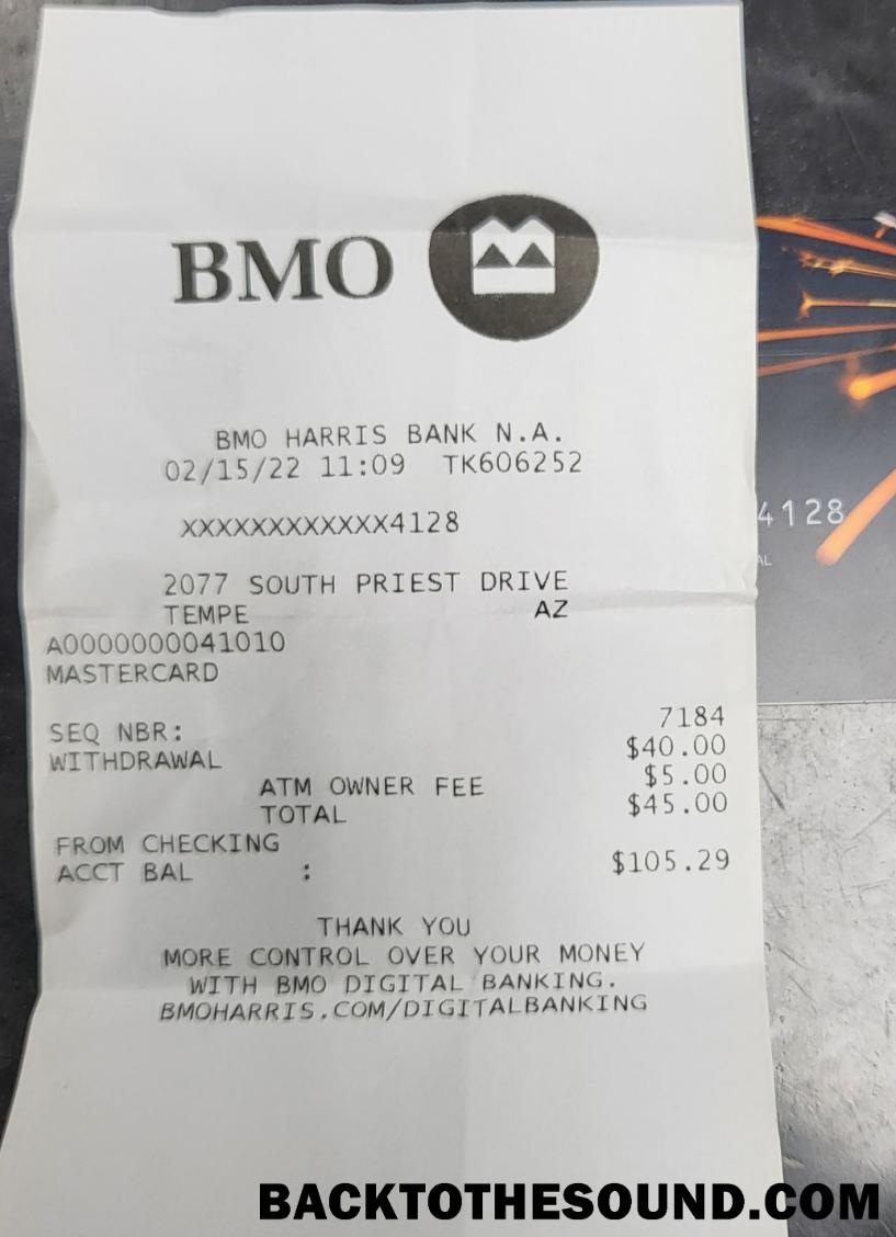 Λήψη Καναδάς BMO Τράπεζα Απόδειξη Δείγμα δείγμα