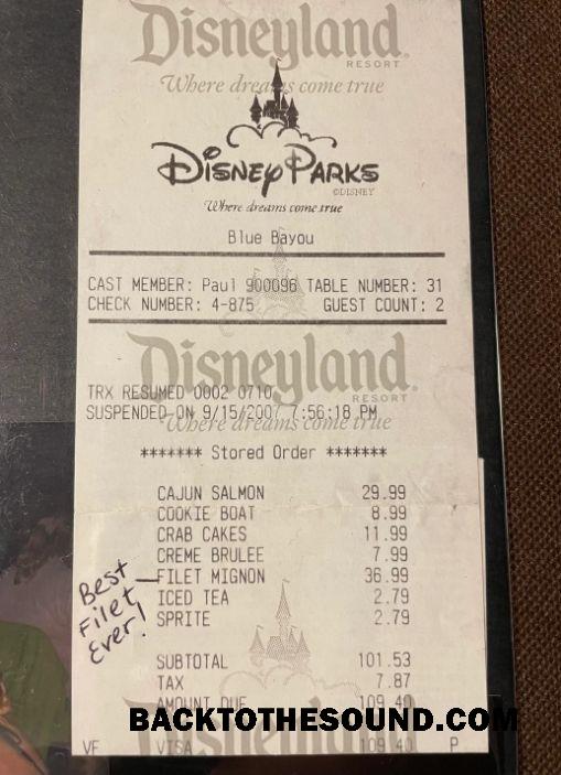 Λήψη Disneyland park Πληρωμή check Δείγμα σχεδιασμό