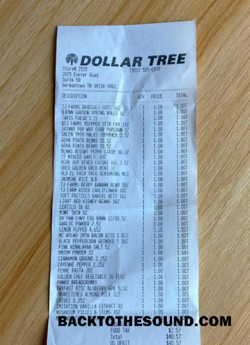 Λήψη Dollar tree store Πληρωμή Απόδειξη Δείγμα σχεδιασμό