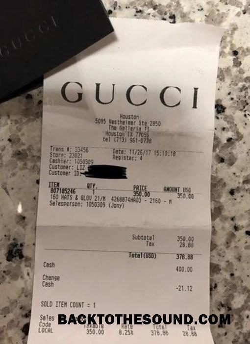 Λήψη Gucci brand store Απόδειξη Δείγμα σχεδιασμό