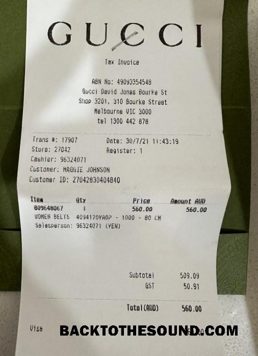 Λήψη Gucci Μόδα Εταιρεία Πληρωμή Απόδειξη Δείγμα πρότυπο
