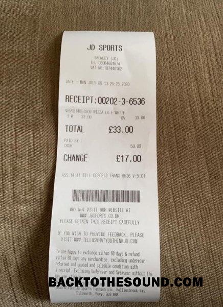 Λήψη JD sports store Πληρωμή Απόδειξη Δείγμα σχεδιασμό