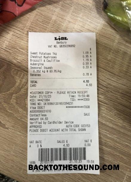 Λήψη Lidl supermarket Πληρωμή check Δείγμα προεπισκόπηση