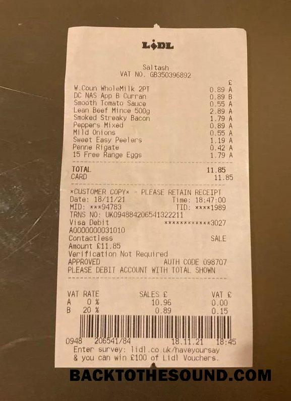 Λήψη Lidl supermarket Πληρωμή Απόδειξη Δείγμα σχεδιασμό