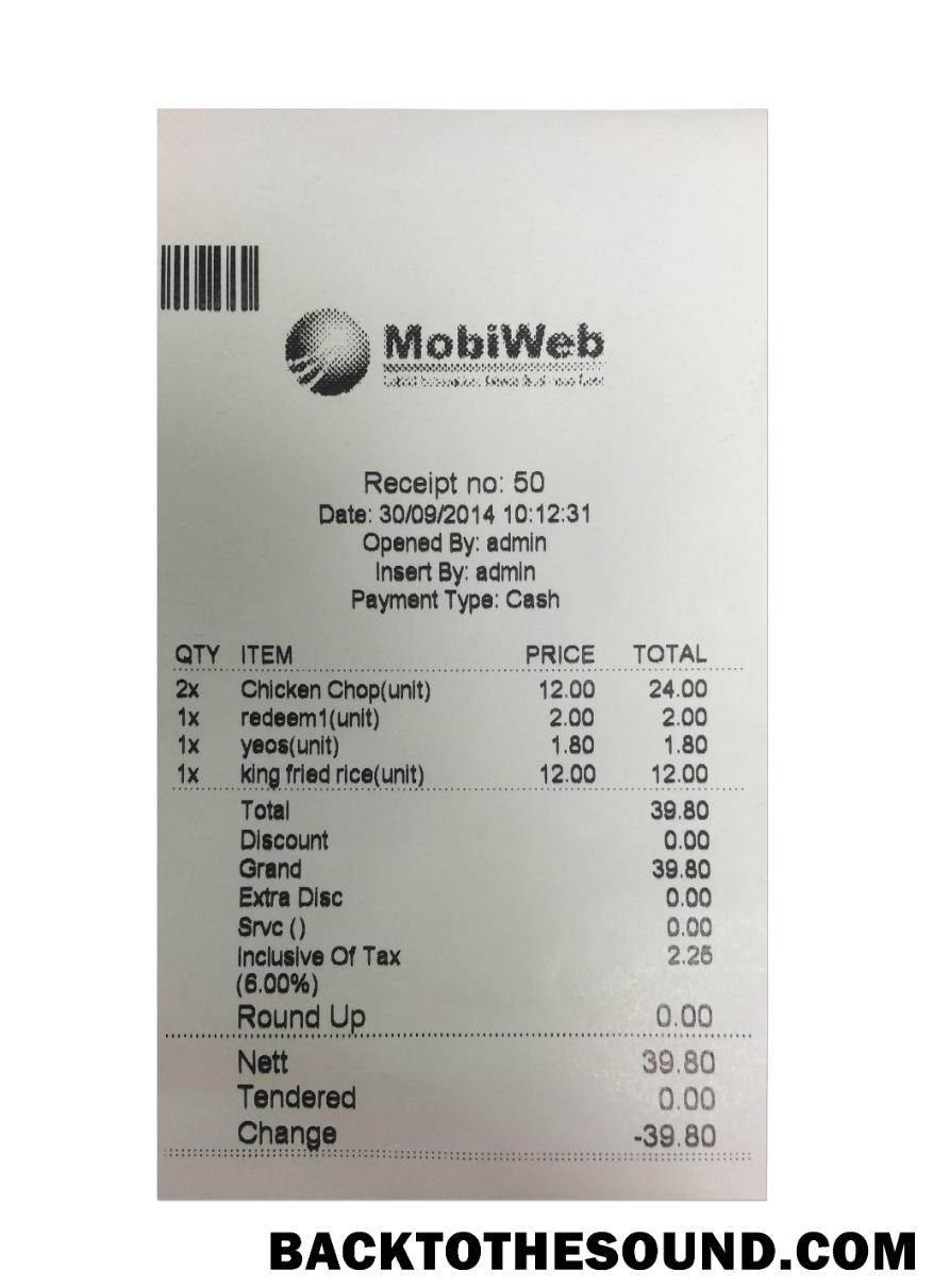 Λήψη MOBIWEB Πληρωμή Απόδειξη Δείγμα προεπισκόπηση