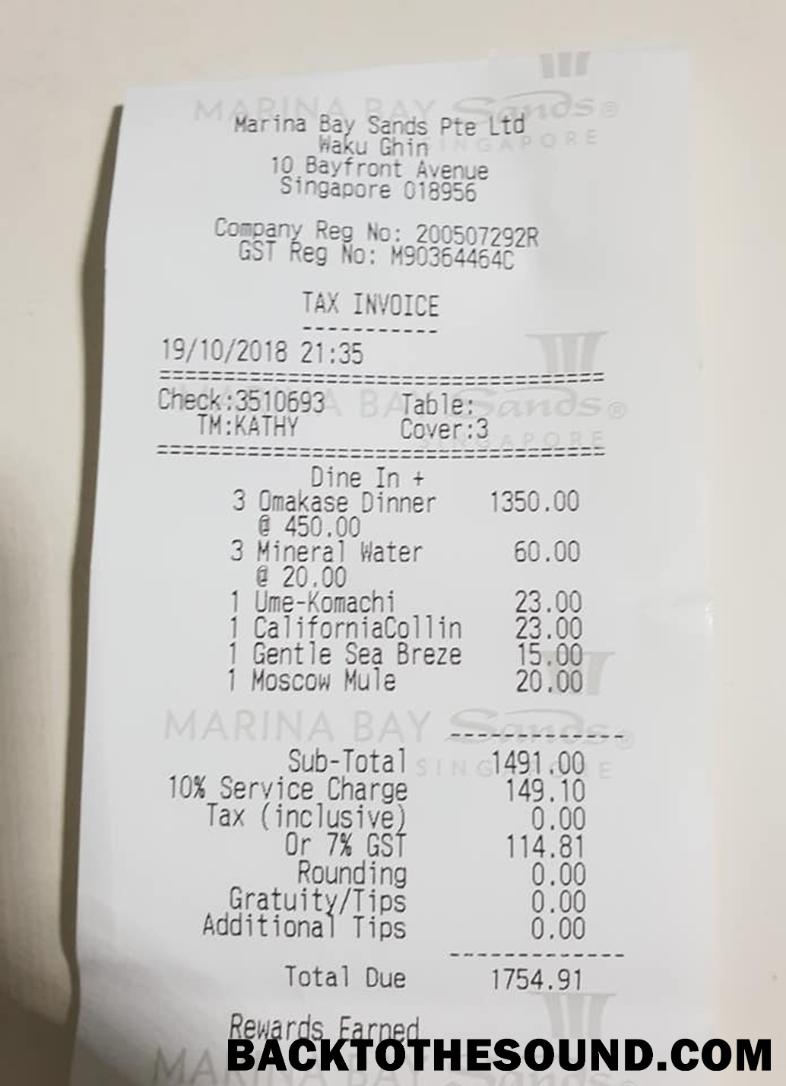 Λήψη Marina Bay Sands Πληρωμή check Δείγμα πρότυπο