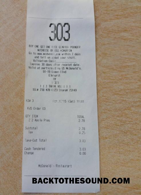 Λήψη McDonald's Fast food restaurant Απόδειξη Δείγμα πρότυπο