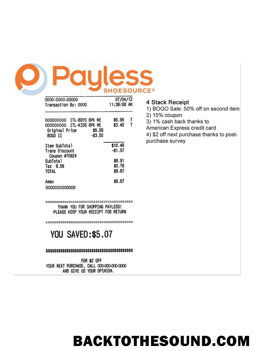 Λήψη PAYLESS Πληρωμή check Δείγμα σχεδιασμό