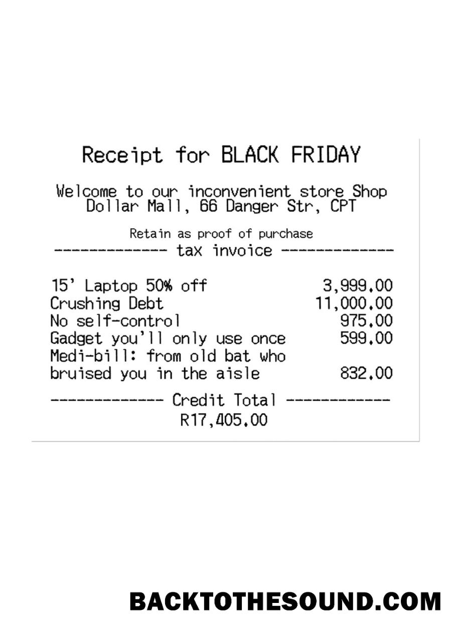 Λήψη Απόδειξη FOR BLACK FRIDAY Πληρωμή check Δείγμα προσχέδιο