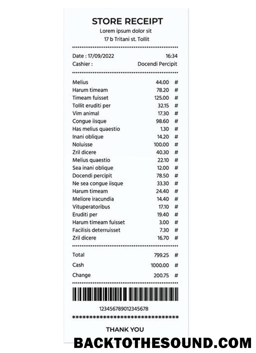 Λήψη STORE Απόδειξη Δείγμα σχεδιασμό