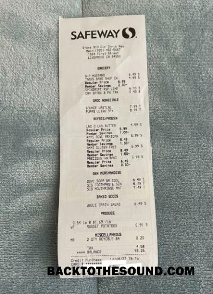Λήψη Safeway supermarket Πληρωμή cehck Δείγμα προσχέδιο