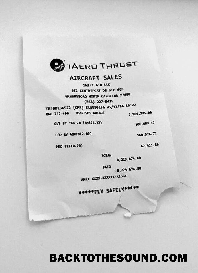 Λήψη ΗΠΑ Aerothrust Holdings Πληρωμή Απόδειξη Δείγμα πρότυπο