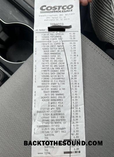 Λήψη ΗΠΑ Costco Wholesale Πληρωμή Απόδειξη Δείγμα προσχέδιο