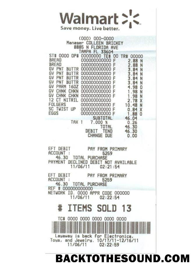 Λήψη WALMART Πληρωμή check Έκδοση 2 Δείγμα προεπισκόπηση