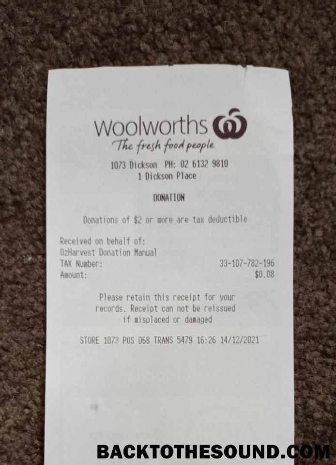 Λήψη Woolworths market Απόδειξη Δείγμα πρότυπο