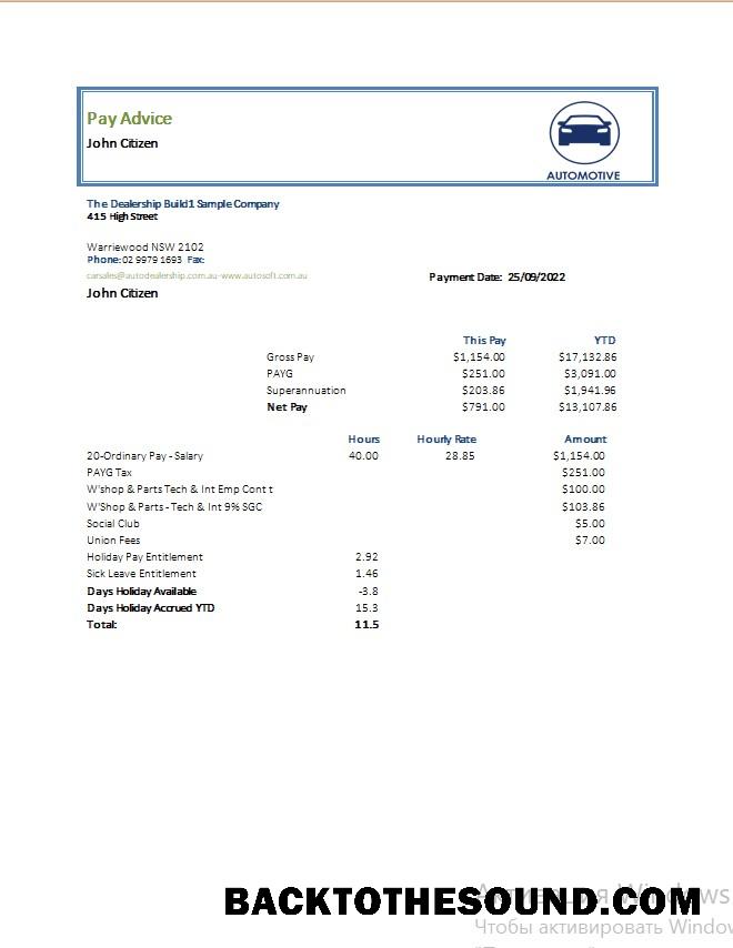 İndir Automotive Şirket pay advise in Word and PDF Formatlar Örnek taslak
