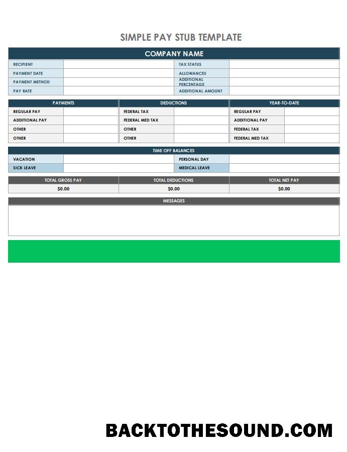 İndir Şirket pay stub in PDF and Word Formatlar Örnek tasarım