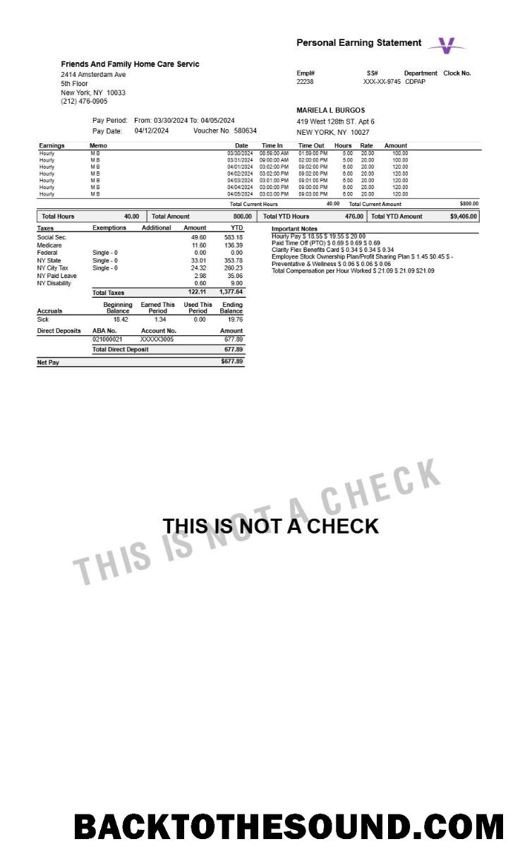 İndir Home Care Servic personal earning Hesap Özeti in Word and PDF Formatlar.PDF, 1 Örnek şablon