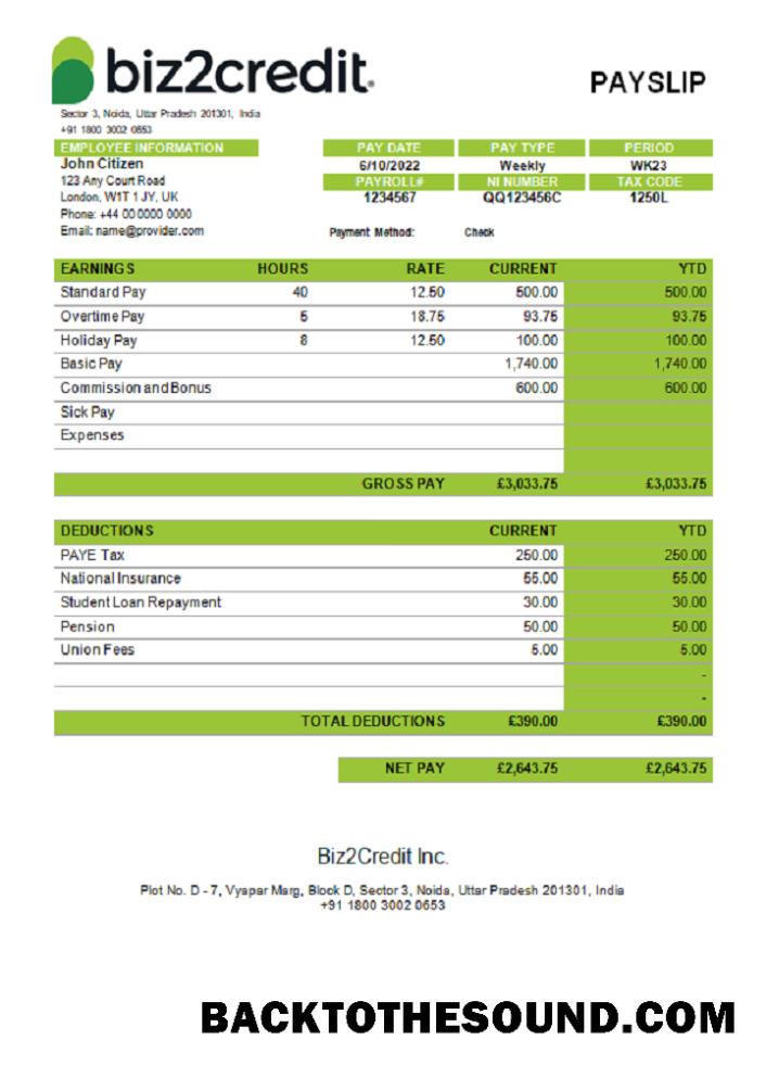 İndir Hindistan Biz2Credit Inc. consumer lending Şirket Örnek şablon
