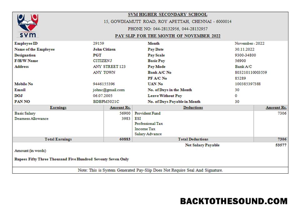 İndir Hindistan SVM HIGHER SECONDARY okul Eğitim Şirket Örnek örnek