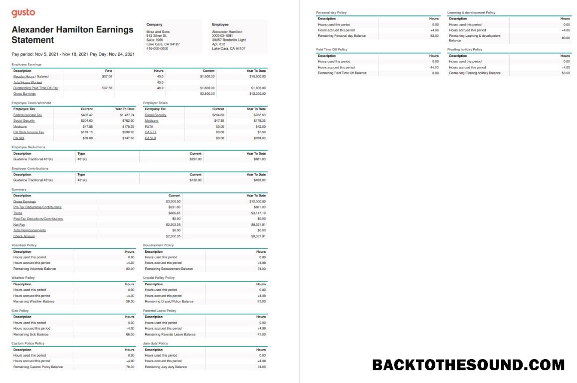 İndir Mraz and Sons earnings Hesap Özeti Örnek taslak
