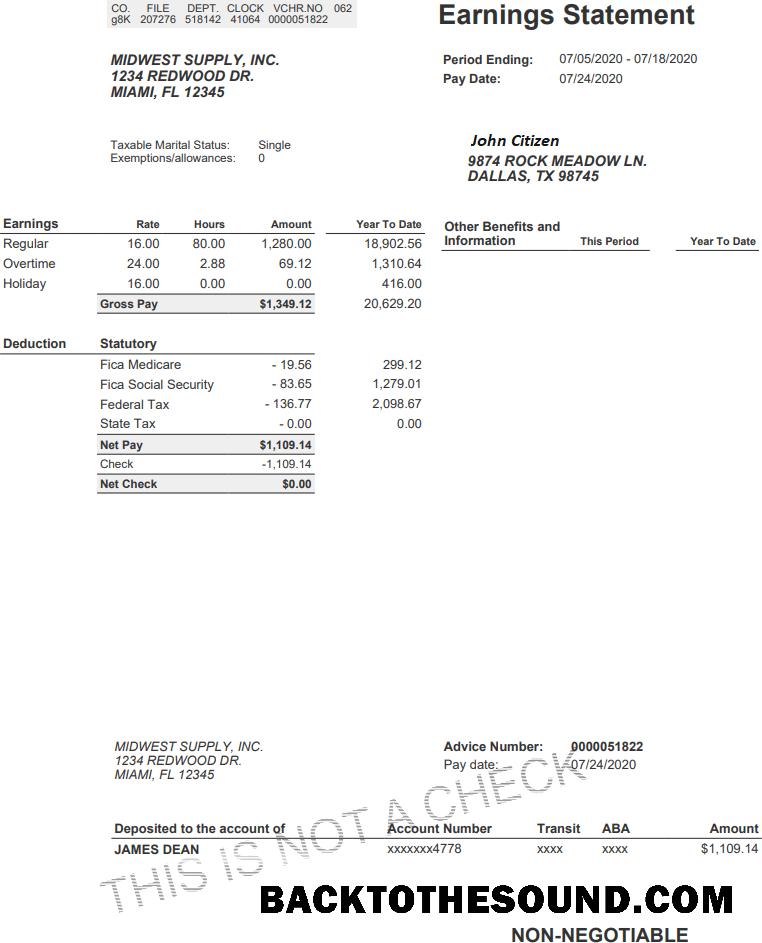 İndir ABD MIDWEST supply inc earning Hesap Özeti in Word and PDF Formatlar Örnek örnek